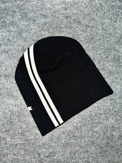 2026 New Trendy Brand Black Loose Soft Elastic Knitted Hat