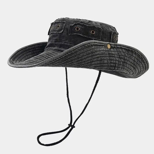 Four Seasons Cotton Solid Bucket Hat Fisherman Hat