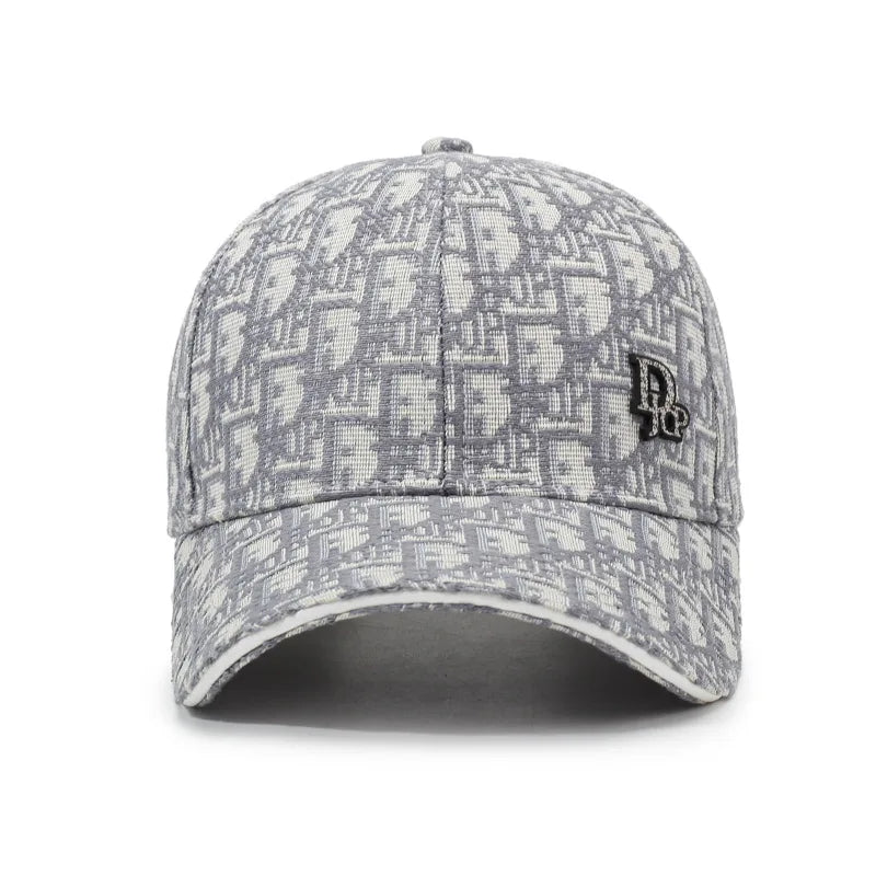 Versatile Korean Style Full Letter Baseball Cap Unisex Trendy Duckbill Casual Retro
