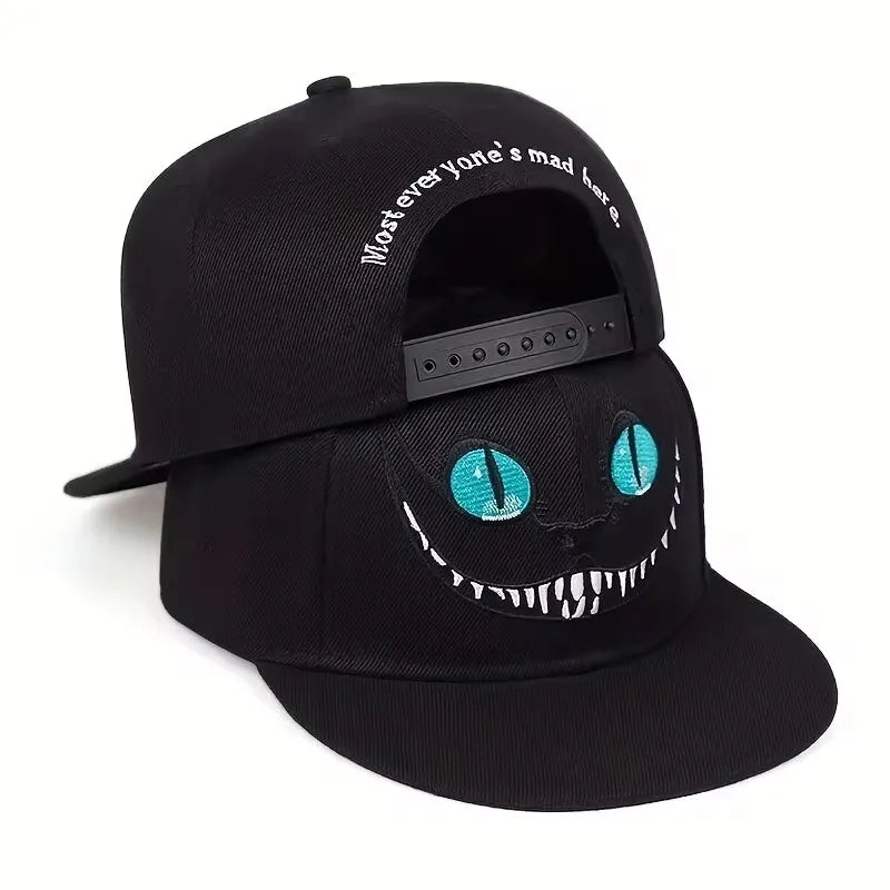 2024 New Unisex Cartoon Cat Embroidery Hip Hop Hats