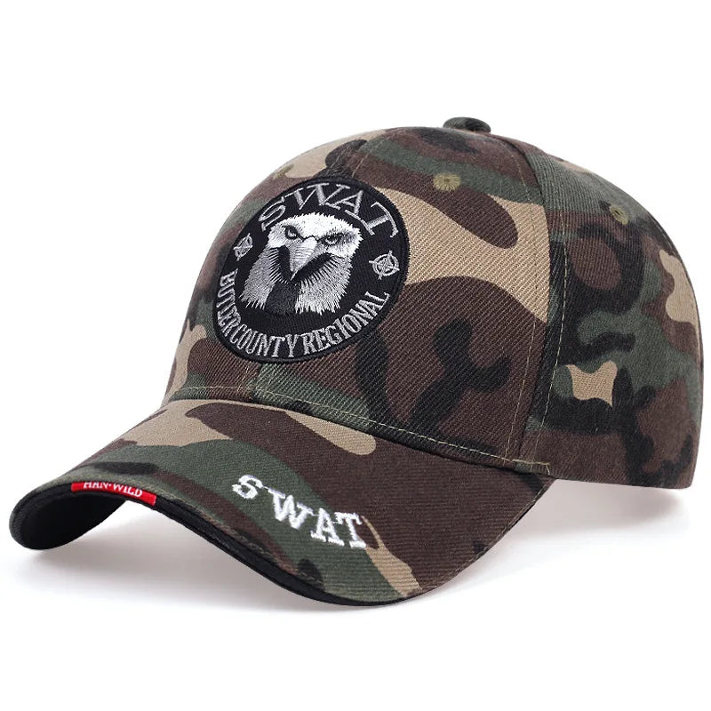 Eagle Baseball Cap Men's Embroidered Eagle Pattern Cap