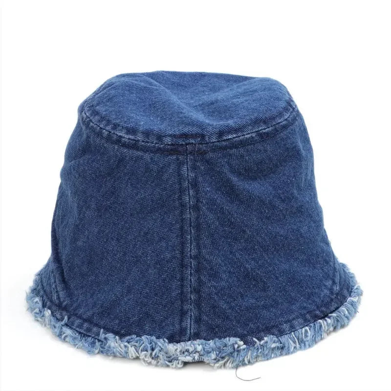Winter Cotton Solid Warm Bucket Hat Fisherman Hat