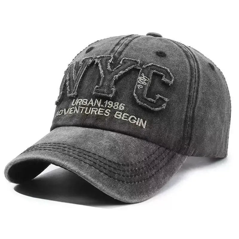 Washed Denim Baseball Cap Unisex Vintage