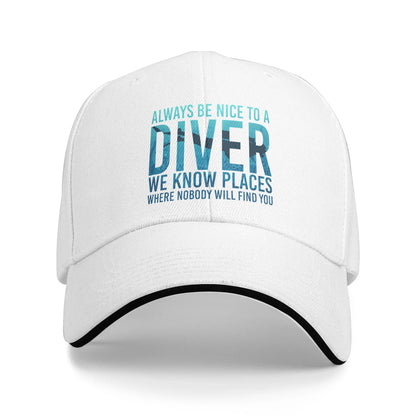 Custom Punk Unisex Rescue Diver Baseball Cap
