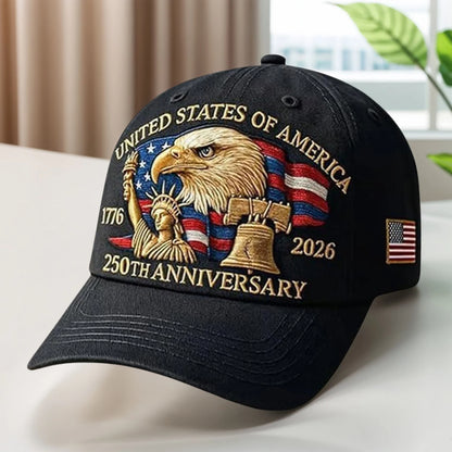 United States 250th Anniversary Cap Washed Cotton Baseball Cap