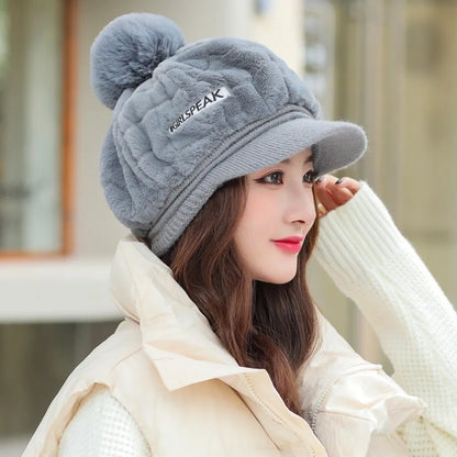 New Keep Warm Knitted Hat Windproof Thickened Ear Protection Hat