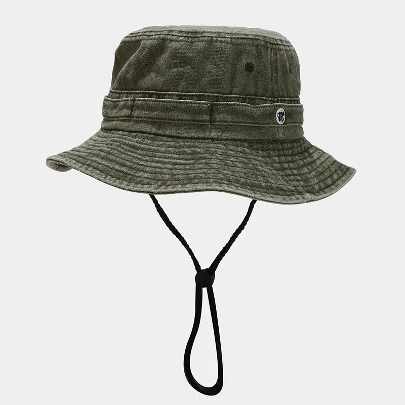 2022 Cotton Solid Color Bucket Hat Fisherman Hat