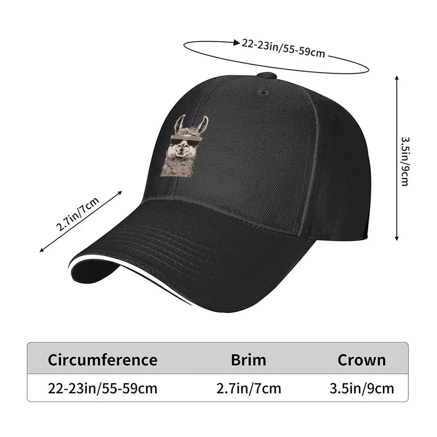 Cool Llama Baseball Cap summer hat
