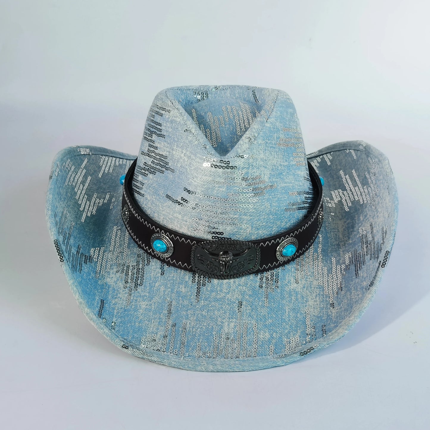 Vintage Tassel Denim Cowboy Hat For Men Women