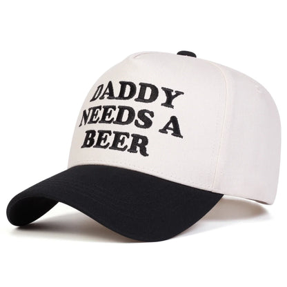 Unisex Daddy Needs A Beer Letter Embroidery Baseball Caps Spring Autumn Sports Cap