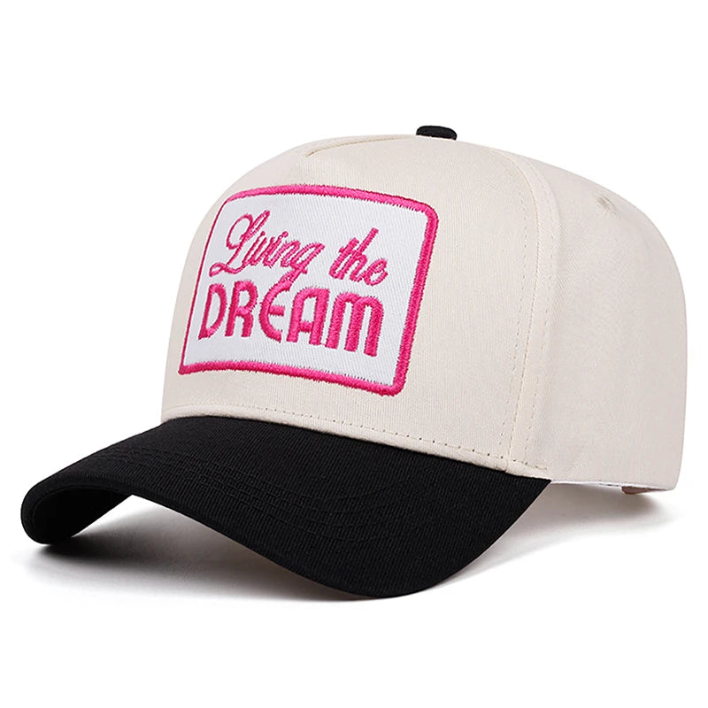 Creative Baseball Hat Letter Dream Embroidered Decorative Hat Outdoor Sports Hat