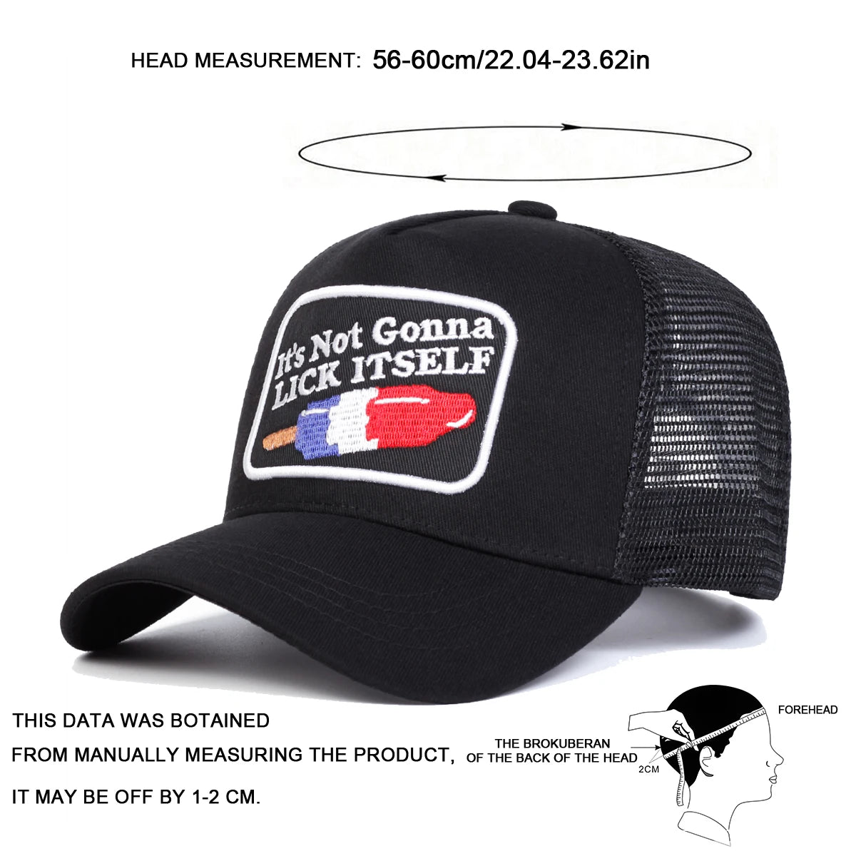 Unisex Lick Itself Letter Embroidery Baseball Net Caps Spring and Summer