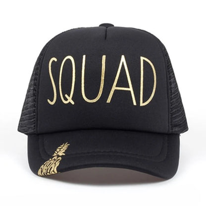 Unisex Casual Baseball Cap Sports Snapback Golf Hat Squad Bride Printing Hip Hop Hats