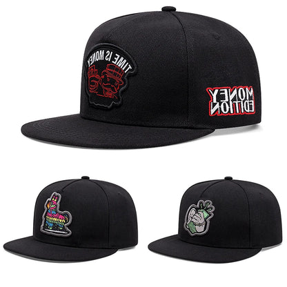 Snapback Cap Men Cool Hip Hop Caps Adult Cartoon Characters Embroidery Snapback Hats Men Women Hats