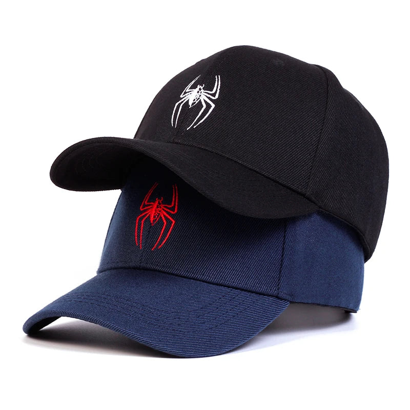 Unisex Spider Embroidery Baseball Caps Spring Autumn