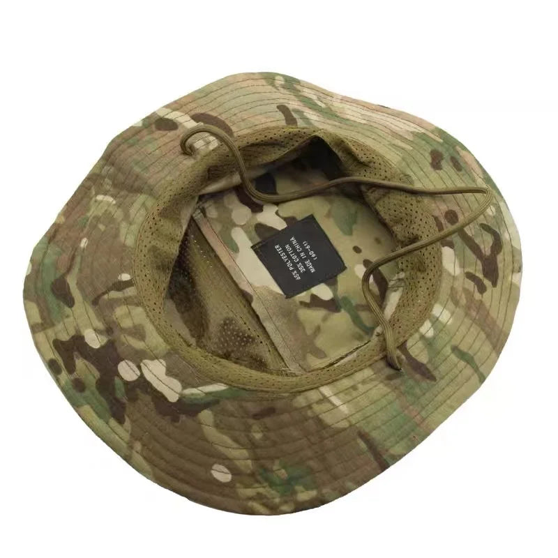 New Camo Tactical Enthusiasts Square Pocket Bonnie Cap Outdoor