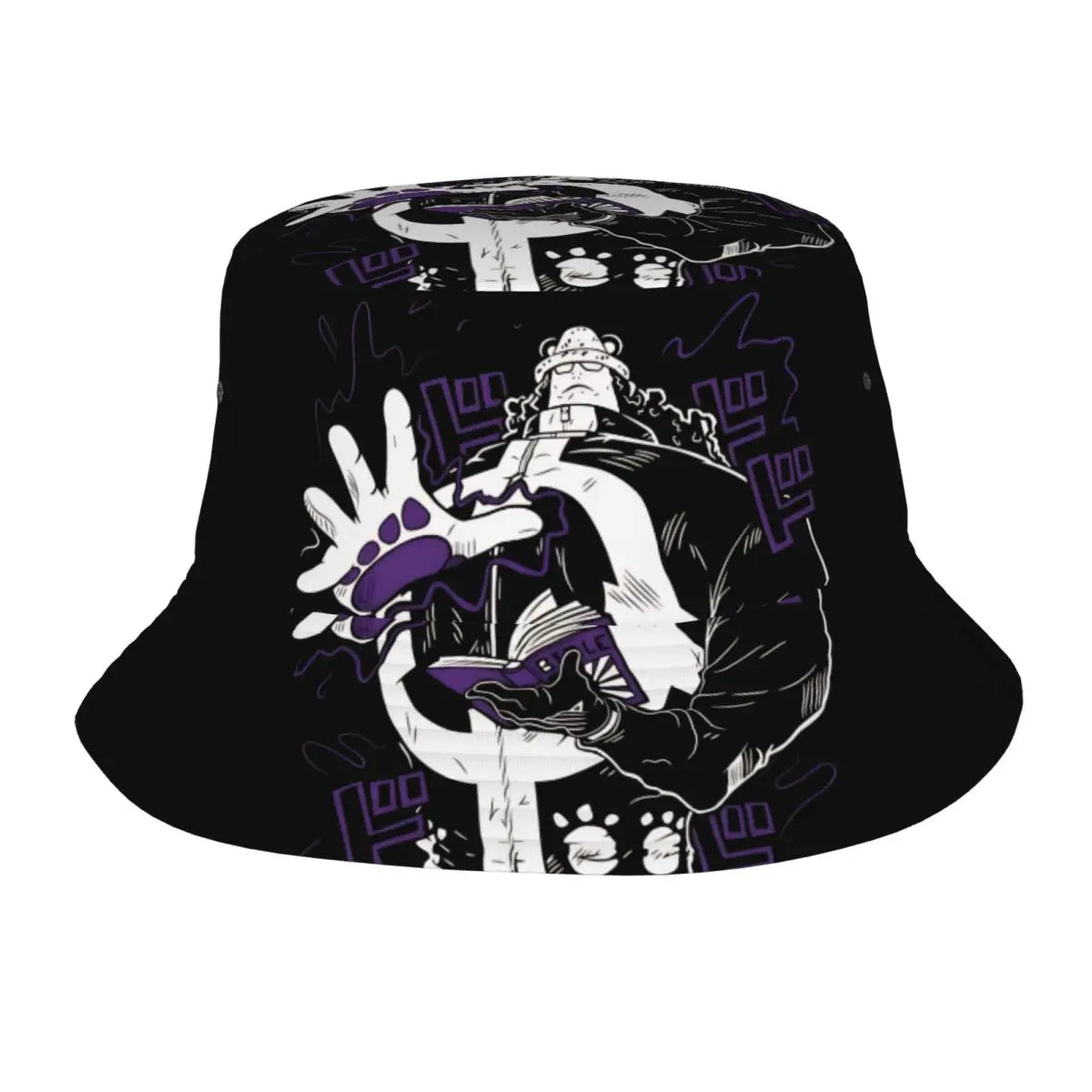 Bartholomew Kuma Bucket Hats Hot Summer Headwear Merch One Piece Anime Fishing Hat