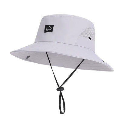 Summer Men's Breathable FIsherman Hat Outdoor Fishing Travel Cap Male Climbing Bucket Hats For Men