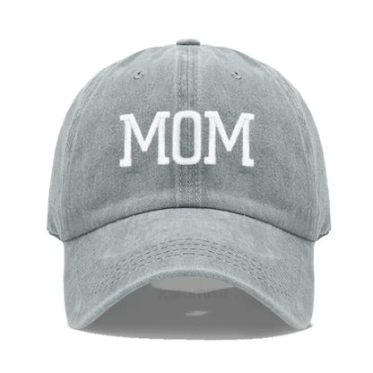 DAD MOM Embroidery Pure Cotton Baseball Cap Fashion Sport Golf Caps Sun Hat
