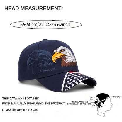 Creative Baseball Hat Eagle American Flag Embroidered Hip Hop