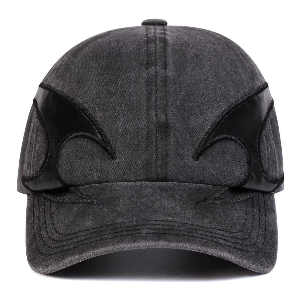 Unisex Boomerang Leather Label Wash Baseball Caps Spring and Autumn