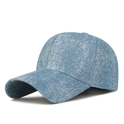 Korean Tie Dye Denim Baseball Cap, Men's And Women's