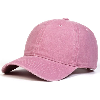 Unisex Light Washed Solid Color Baseball Caps Spring And Autumn