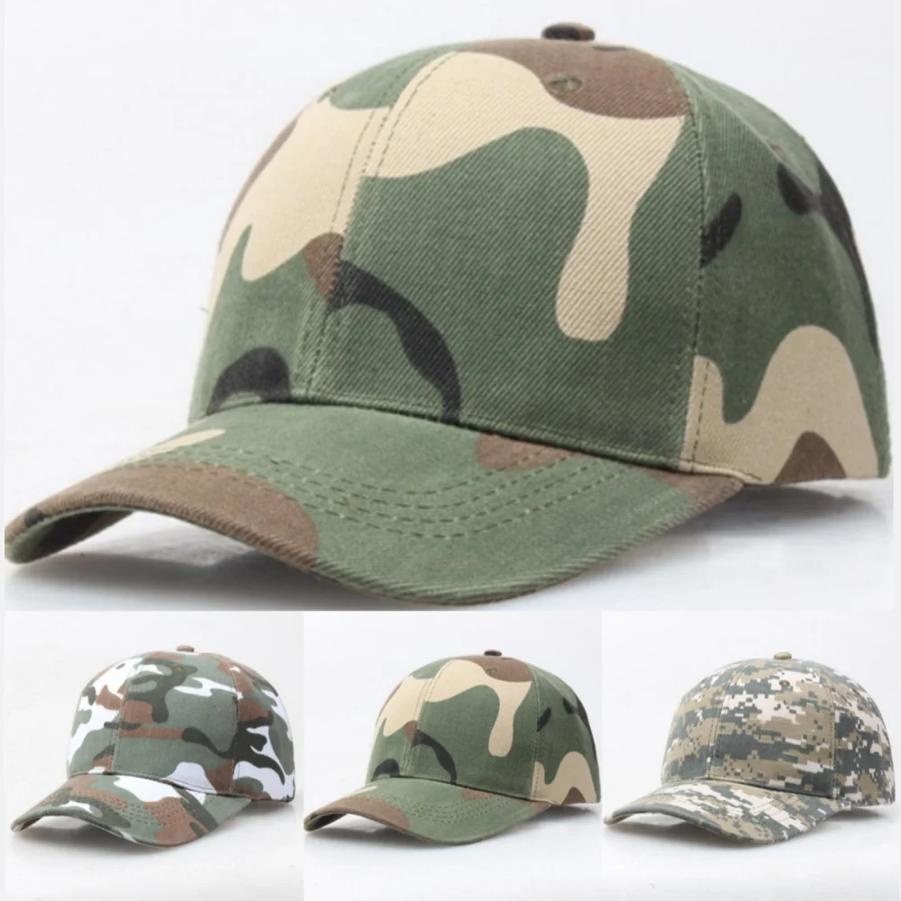 Colors Camouflage Baseball Cap Summer Outdoor Sports Hiking Fishing Hunting Caps Sunscreen Casual Sun Hats
