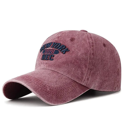 Baseball Cap Korean Washed Cotton Soft Top Hat Four Seasons