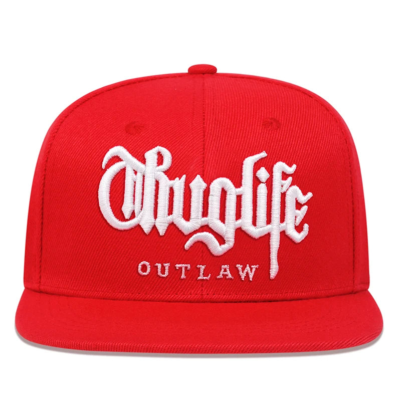 Fashion Fastball Cap Thuglife Embroidery Hiphop Baseball Cap