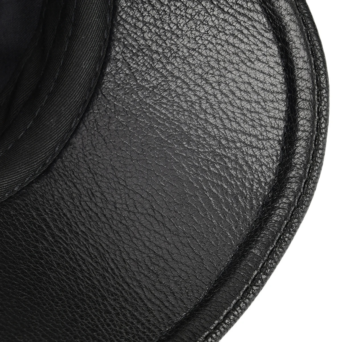 Lambskin Leather Ivy Newsboy Caps 6 Panel Cabbie Beret Hat