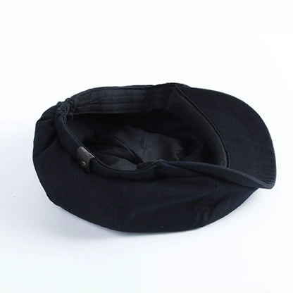 British Style Newsboy Cap Men Cotton Ascot Cap Dad Vintage New Brand Spring Flat Cap