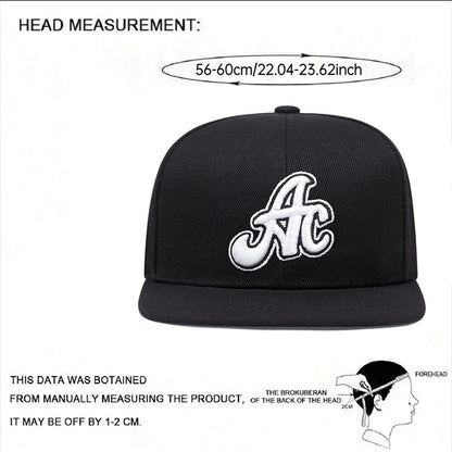 AC Side Sport Embroidery Fashionable Men's Sports Hip Hop Hat