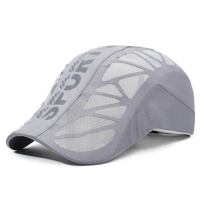 Summer New Arrival SPORT Letter Front Panel Cap For Men Breathable Sun Hat Outdoor UV Protection Baseball Cap