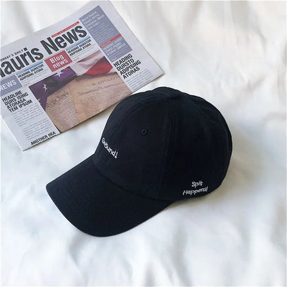 Korean New Fashion Letter Embroidery Baseball Cap