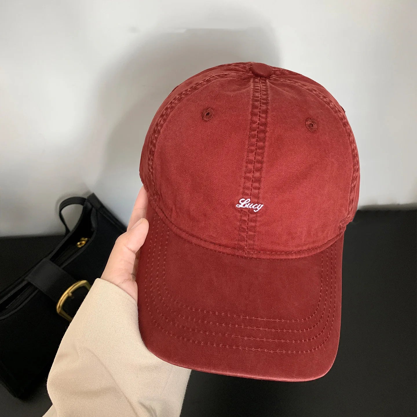 Retro Cotton Baseball Caps Spring Summer Letter Embroidery Sun Hats For Men & Women
