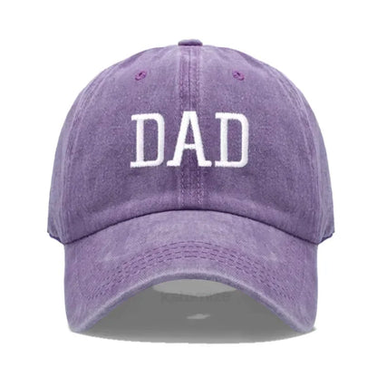 DAD MOM Embroidery Pure Cotton Baseball Cap Fashion Sport Golf Caps Sun Hat