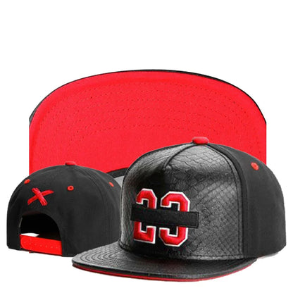 Spring Brand 23 Leather Black Cap Baseball Cap Men Women HipHop Knight Snapback Hat Adult Outdoor Casual