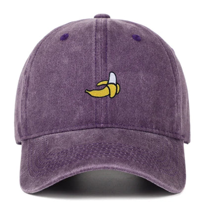 Banana Embroidered Baseball Hats for Men and Women