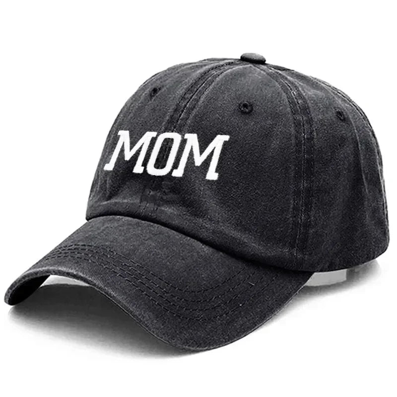 DAD MOM Embroidery Pure Cotton Baseball Cap Fashion Sport Golf Caps Sun Hat