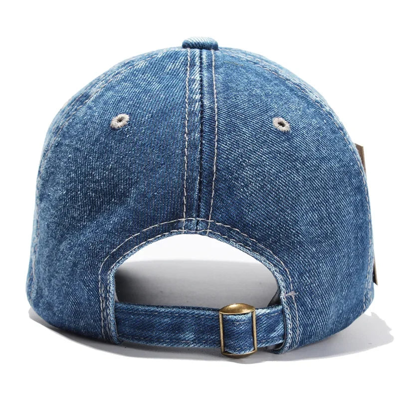 Z Embroidery Denim Baseball Caps For Men And Women
