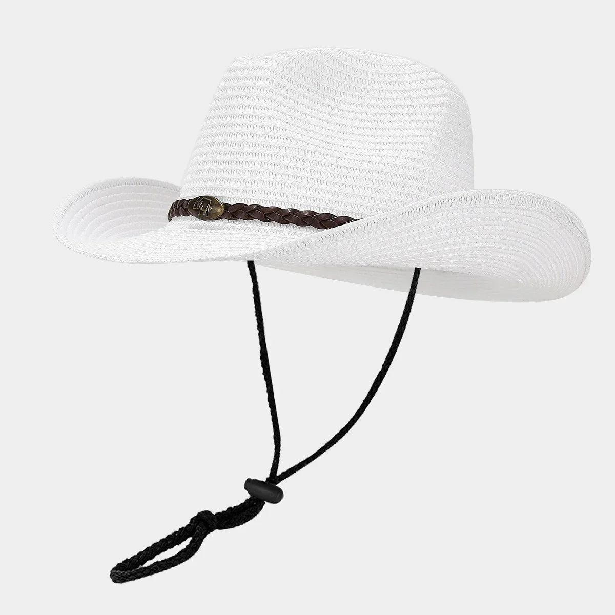 Summer UPF50+ Wide Brim Sun Hat Outdoor Western Cowboy Fisherman Cap