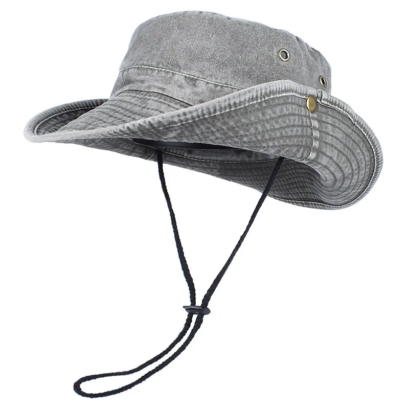 Summer Bucket Hats 2026 Outdoor Sun Hat Woman Solid Cotton