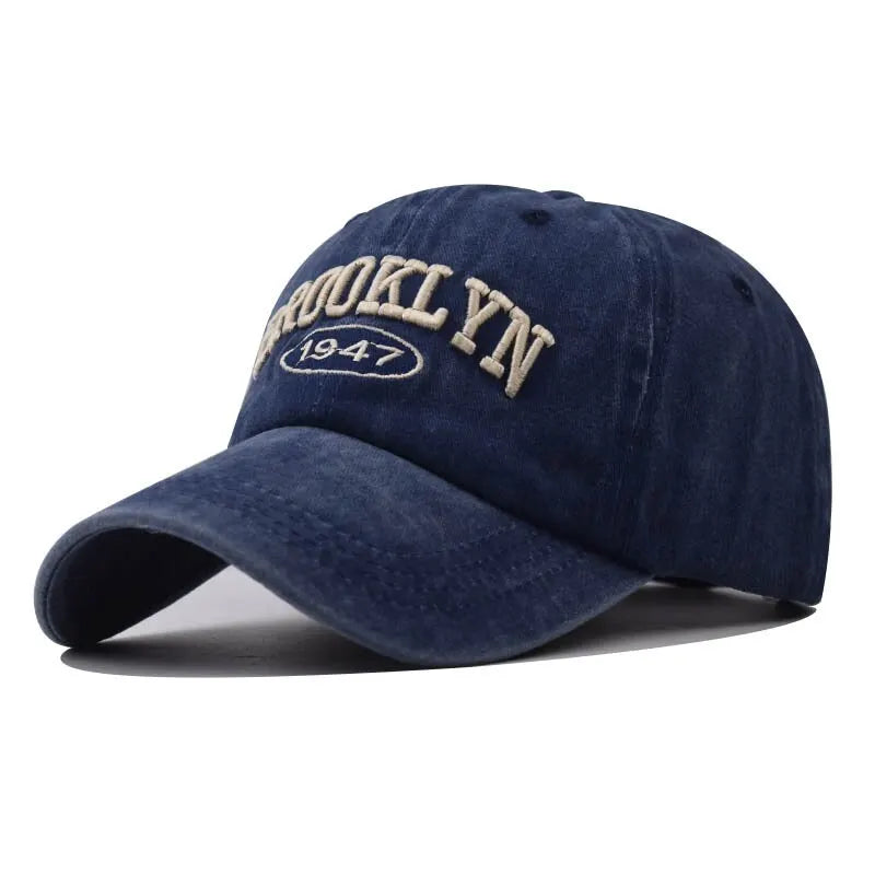 New Brooklyn Cotton Embroidered Baseball Hat