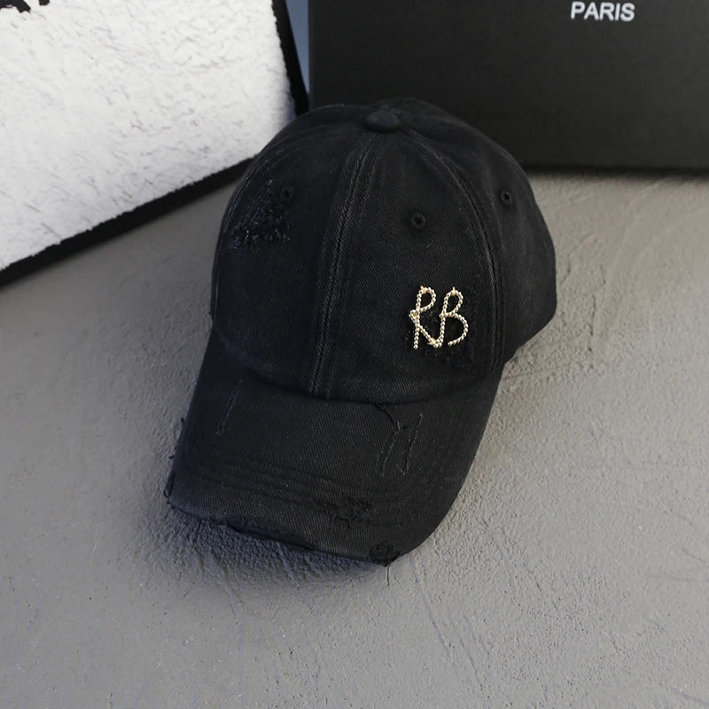 New Korean Luxury Baseball Cap Design Sun Hat American Youth