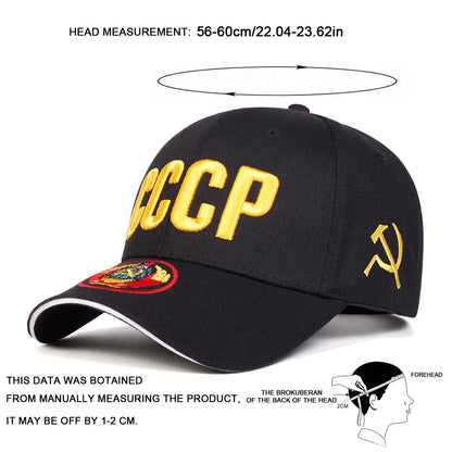 Unisex CCCP Letter Embroidery Baseball Caps Spring and Autumn