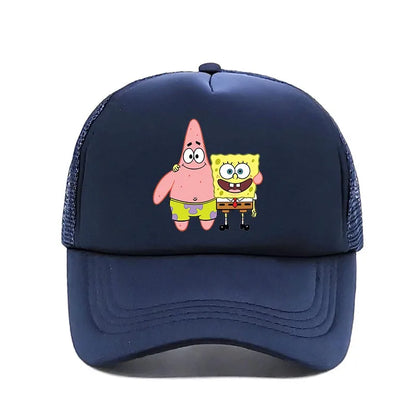 Fashion Cute SpongeBobs Print Baseball Cap Cartoon Men Women Summer
