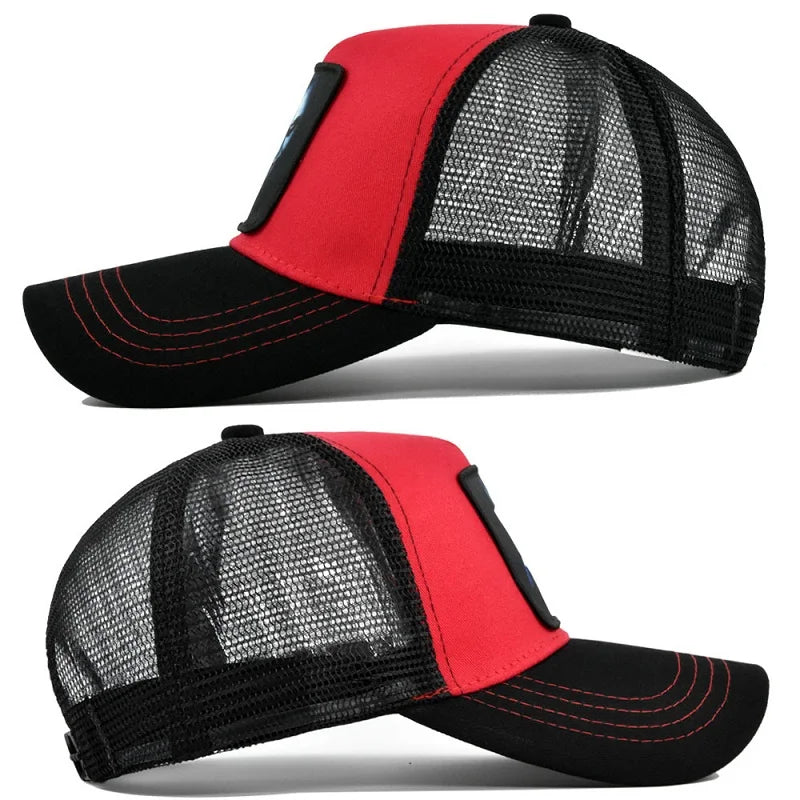 Snapback Caps Summer Breathable Baseball Cap Patch Embroidery Bones Unisex Hip Hop Hats