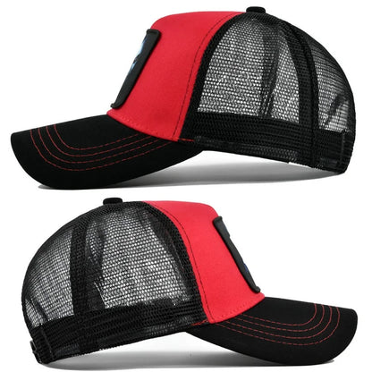 Snapback Caps Summer Breathable Baseball Cap Patch Embroidery Bones Unisex Hip Hop Hats