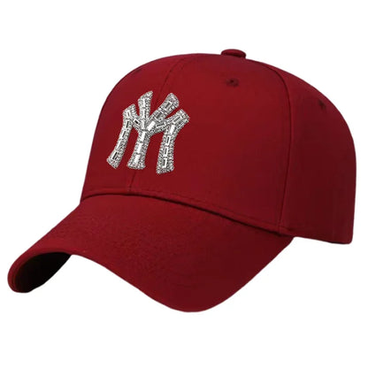 MY Rhinestone Hat Female Spring and Fall Street Casual Baseball Cap